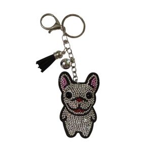 Sparkly Puppy Dog Keychain
